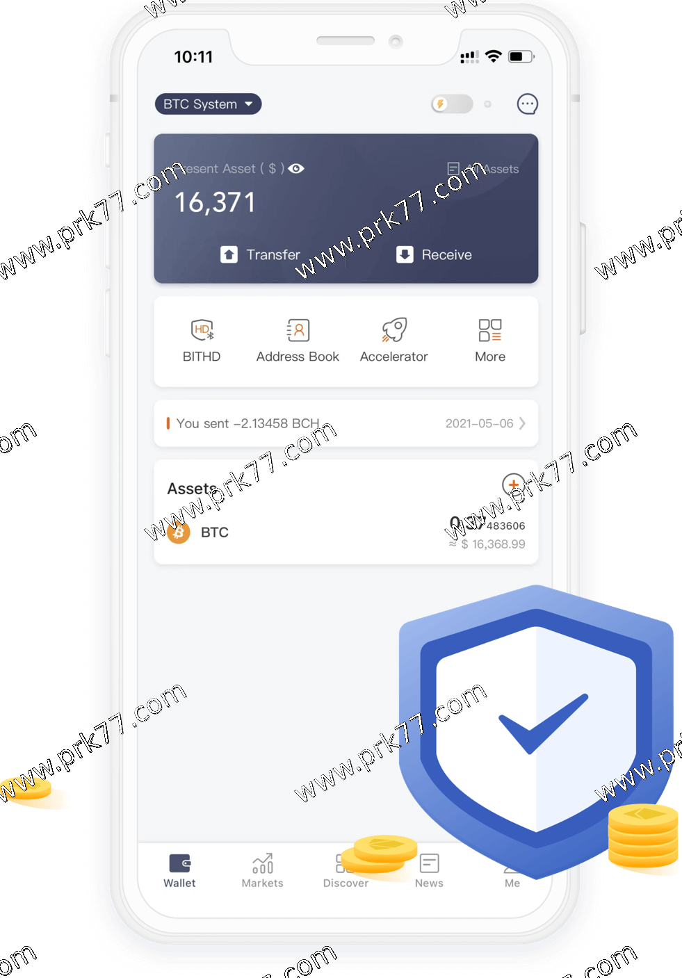 波比钱包 App · 资产管理与安全防护